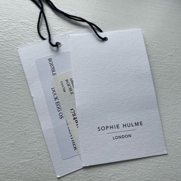 New Never Used Sophie Hulme mini Albion Box Tote - Mint green/Duck Egg - Picture 6 of 6